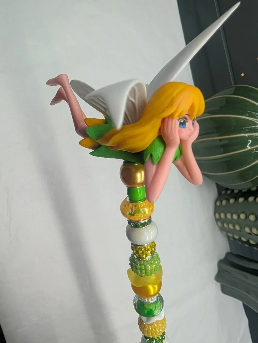 Hand Made Fairy Wand/Plant/Garden Stake W/Fairy Topper